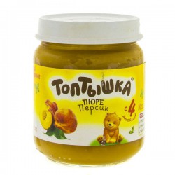 Пюре Топтышка персик с 4 мес 100 г